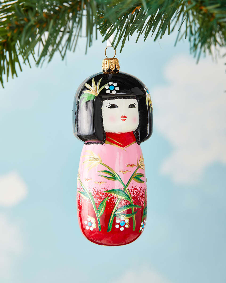 Japanese Girl Christmas Ornament
